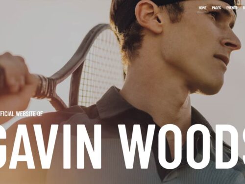 Professional Tennis Player Website