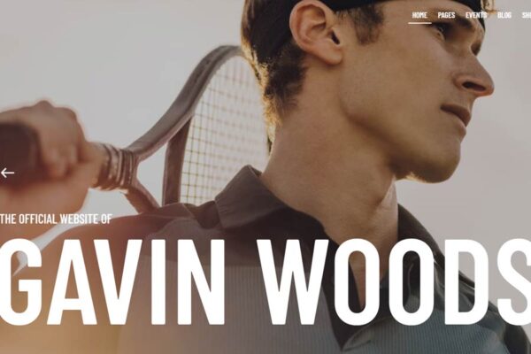 Professional Tennis Player Website